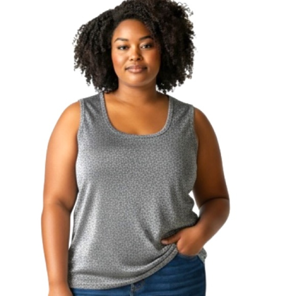 J. Crew Factory Gray Metallic Tank Top Sleeveless L